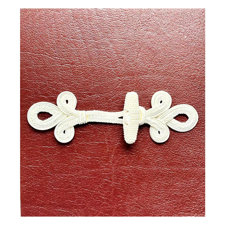 Custom Design 3 Leaves Women Jacket and Coat Button Crochet Wrapping Chinese Knot Frog Closure Buttons