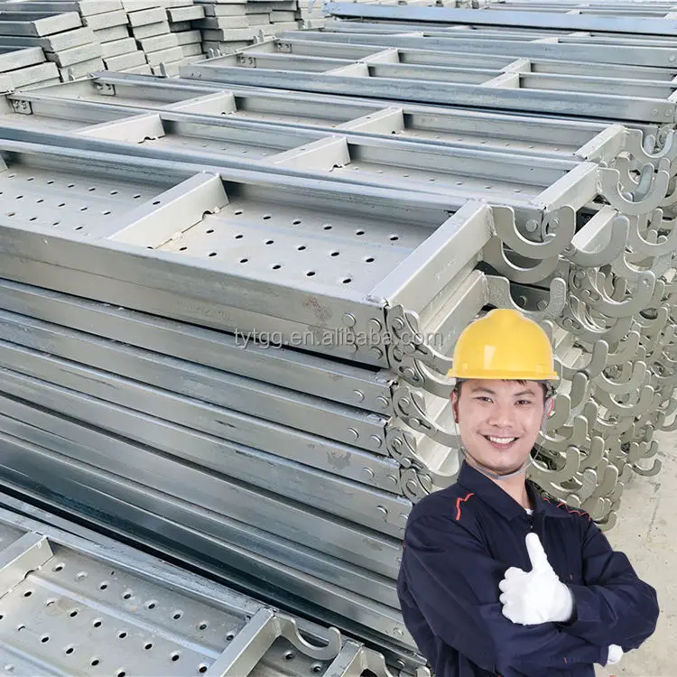 Высокая грузоподъемность, строительные леса, металлические стальные оцинкованные доски для строительных лесов