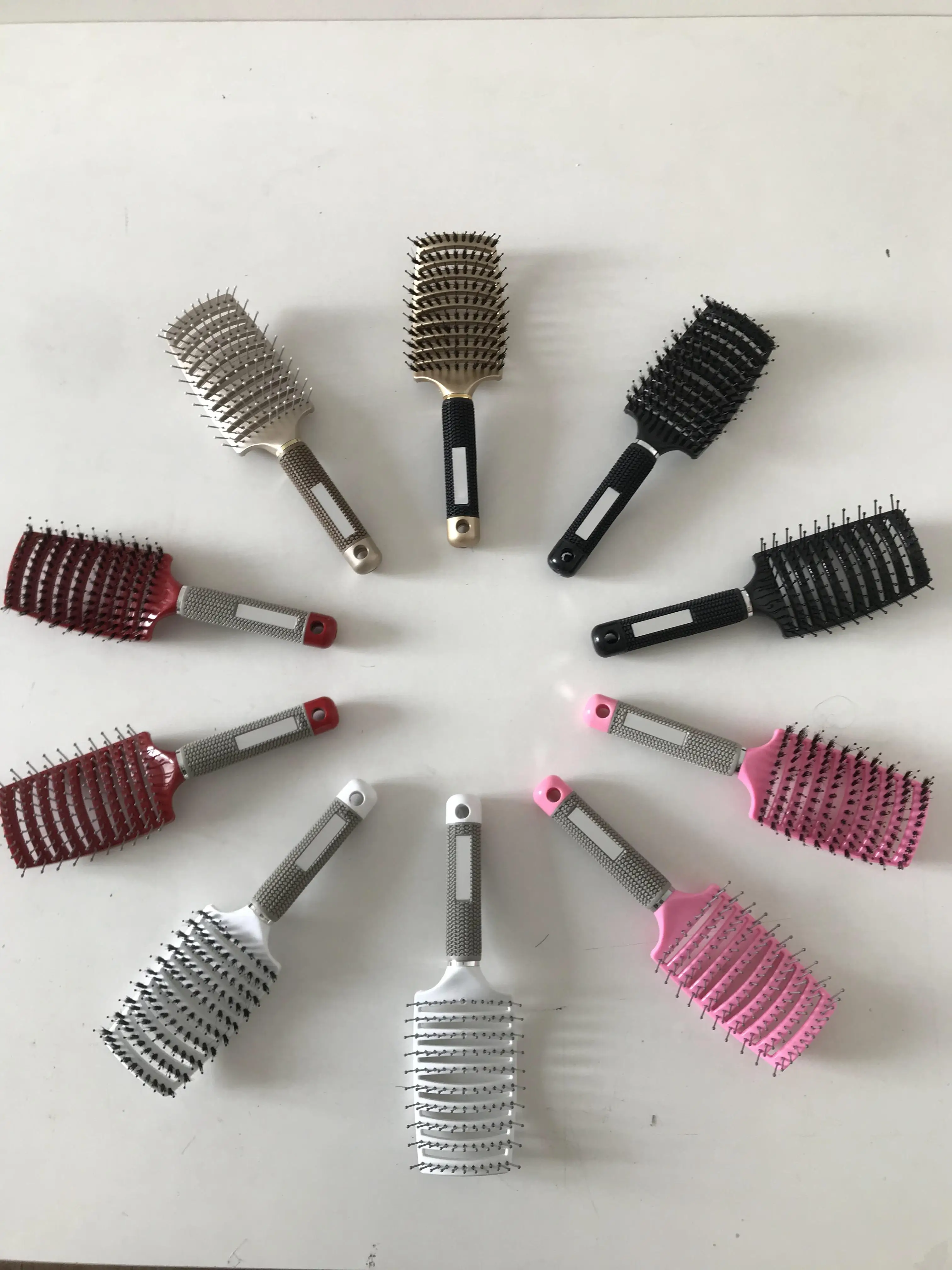 Popular product comb all types and colors  with mane airbag comb high quality big stock for women on sale