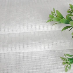 Ready Made Bedroom Living Room voile wedding white knit mesh plain sheer 100% polyester fabric