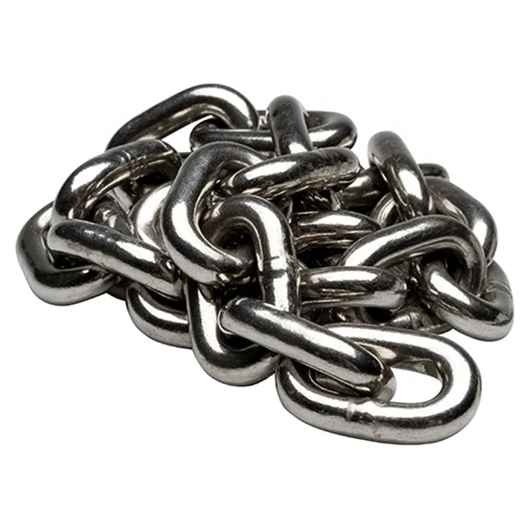 SS304 SS316 Short Link Chain High Quality Stainless Steel Long Link Chain