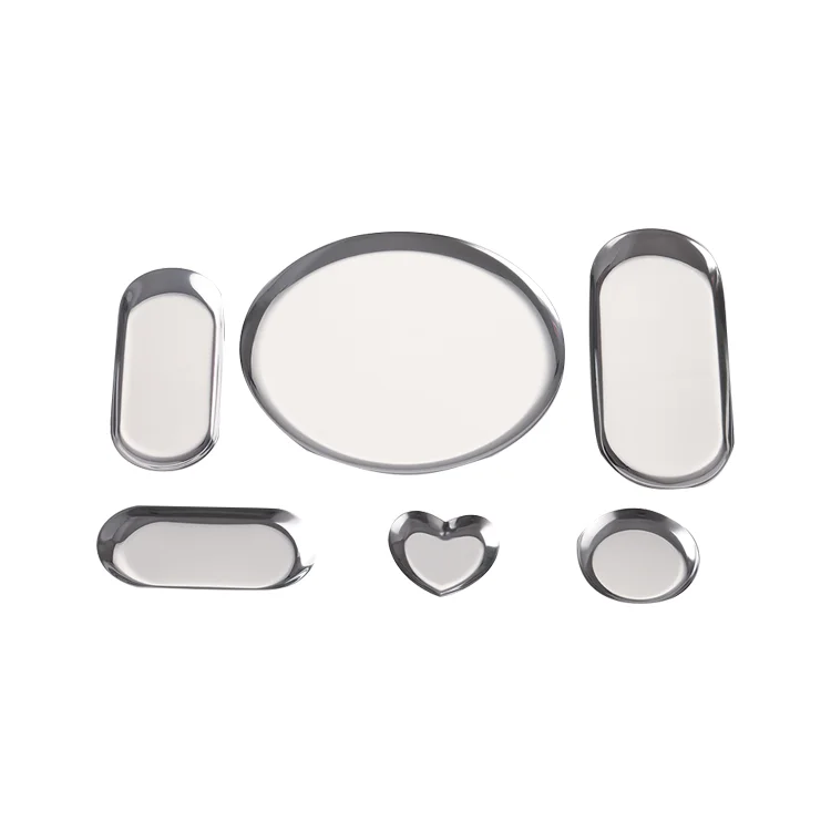 Новые творческие нержавеющая овальная тарелка европодвес Ins полотенце орнамент ящик для хранения маленький поддон фрукты