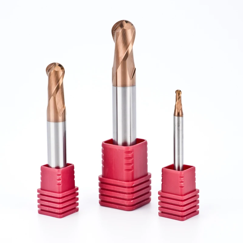 Solid Carbide 4 Flute Corner Radius End Mills CNC Milling Cutter HRC65 Endmills