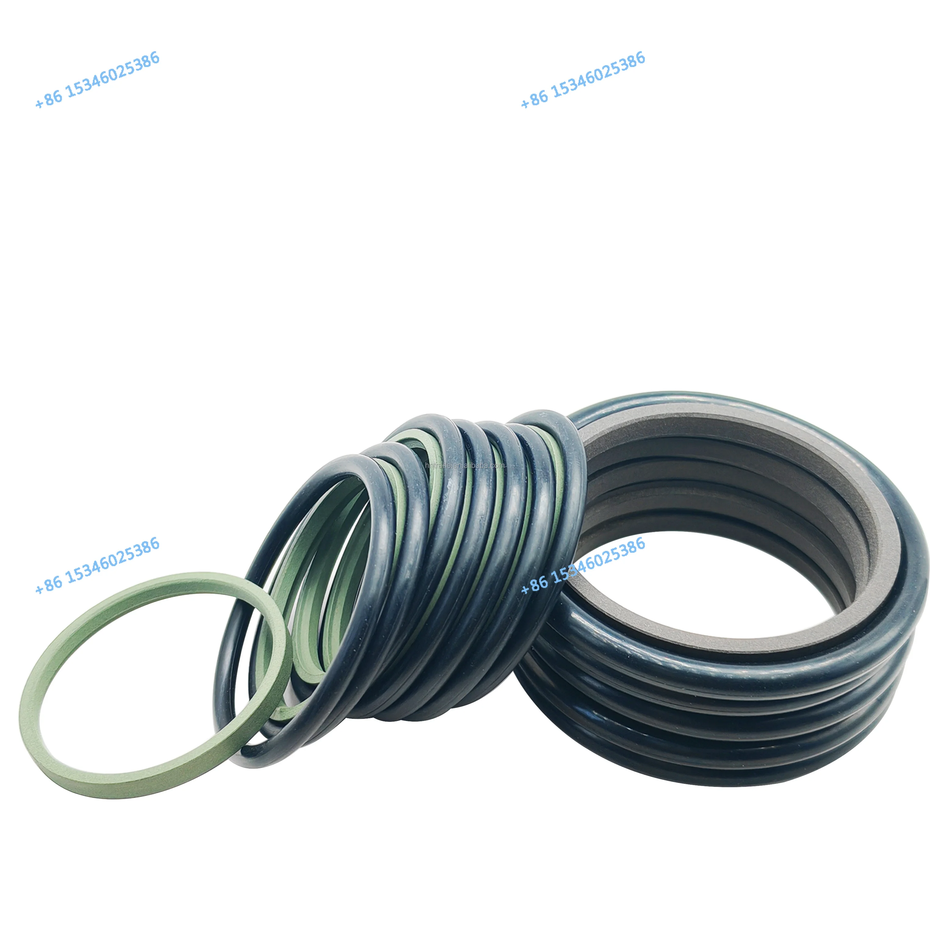 Hydraulic Cylinder Piston Rod STD OD Type NBR O-ring PTFE Filled Copper Powder Step Seal 25 * 35.7 * 4.2 Combination Seal