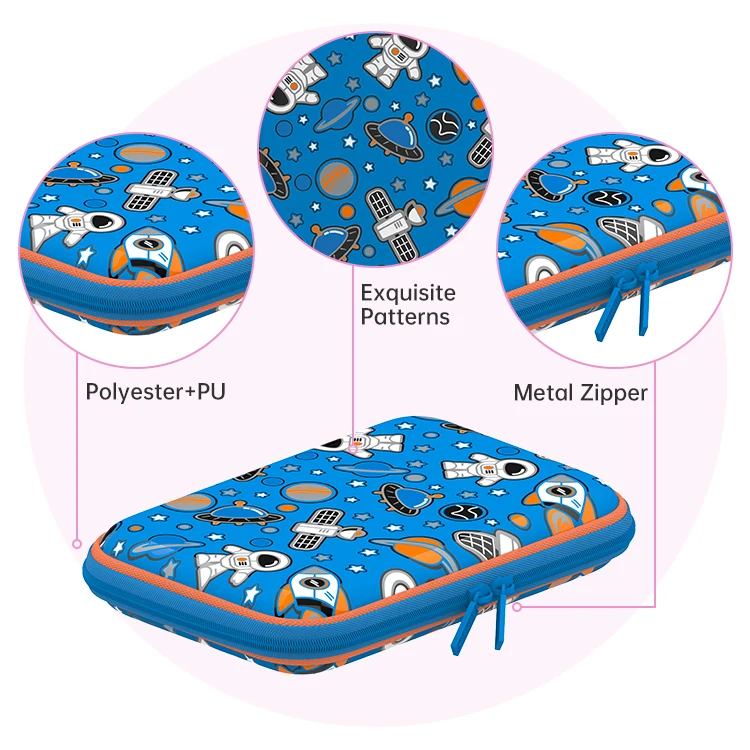 Kids Student Stationery School Cute boys space pencil case  for kids  Creative Kawaii A Pencil Case