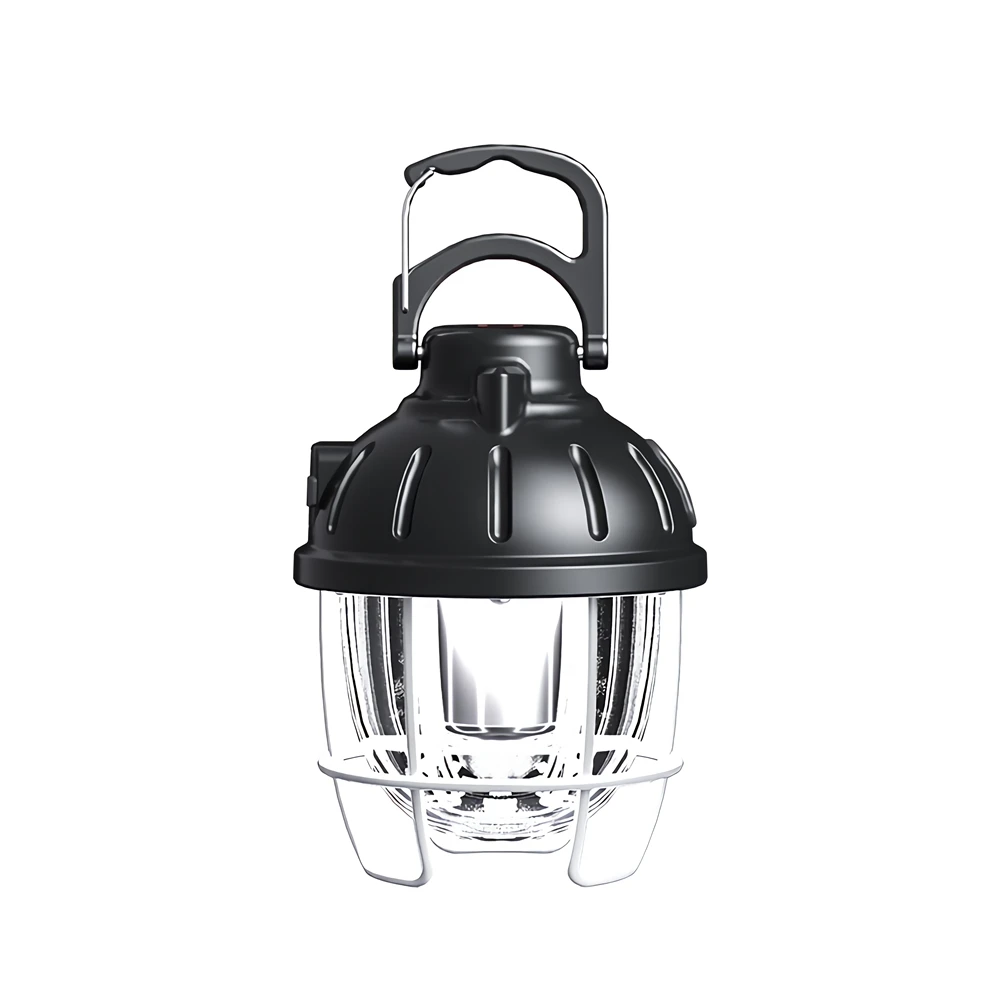 Rechargeable Antique Tent Lantern Outdoor Camping Lantern with Hook Retro Design Camping Light