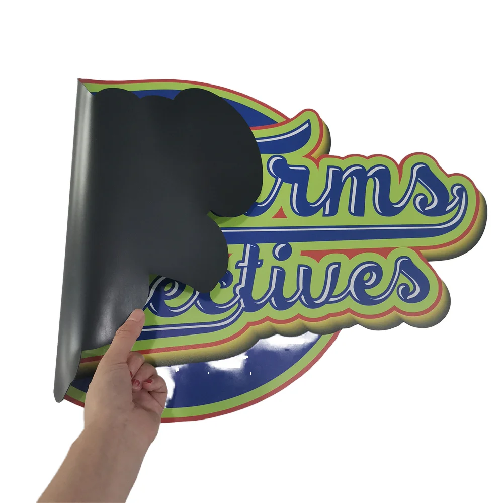 Customized Logo PVC Sticker Magnetic Decorative Irregular Shape UV Printed Refrigerator Magnet for Home Car Body