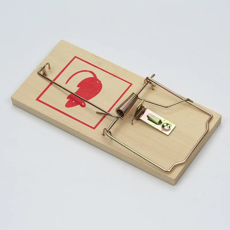 Pest Control Mouse Trap Wooden Rodent Catch Small Rats Mice Wood Mousetraps