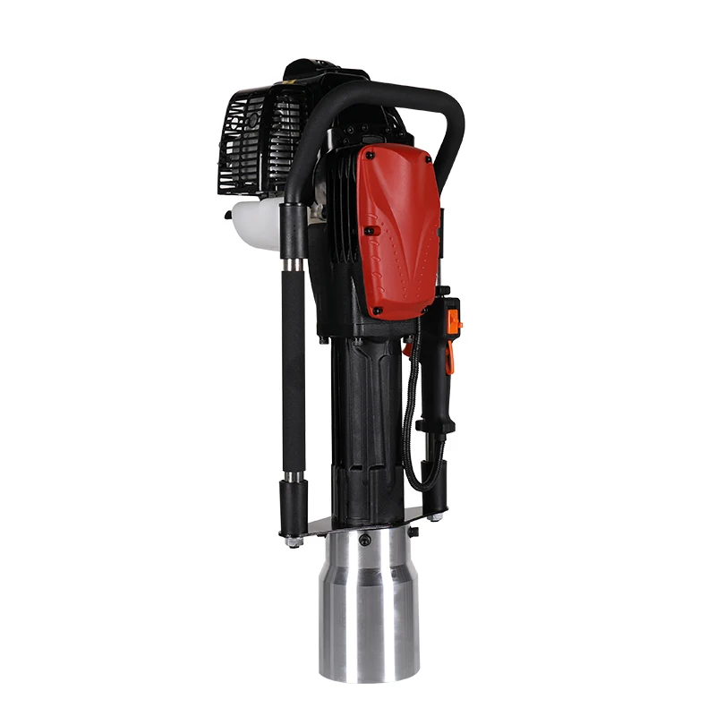 Powerful 2 Stroke Petrol Fence Knocker Post Driver Single-cylinder mixed oil Pile Driver 120mm