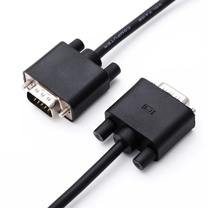 Cable 1080P Full HD VGA to VGA Cable Male to Male Coaxial Cable with Ferrite Cores Gold Plated Connectors 15PIN 4+5 1.5M