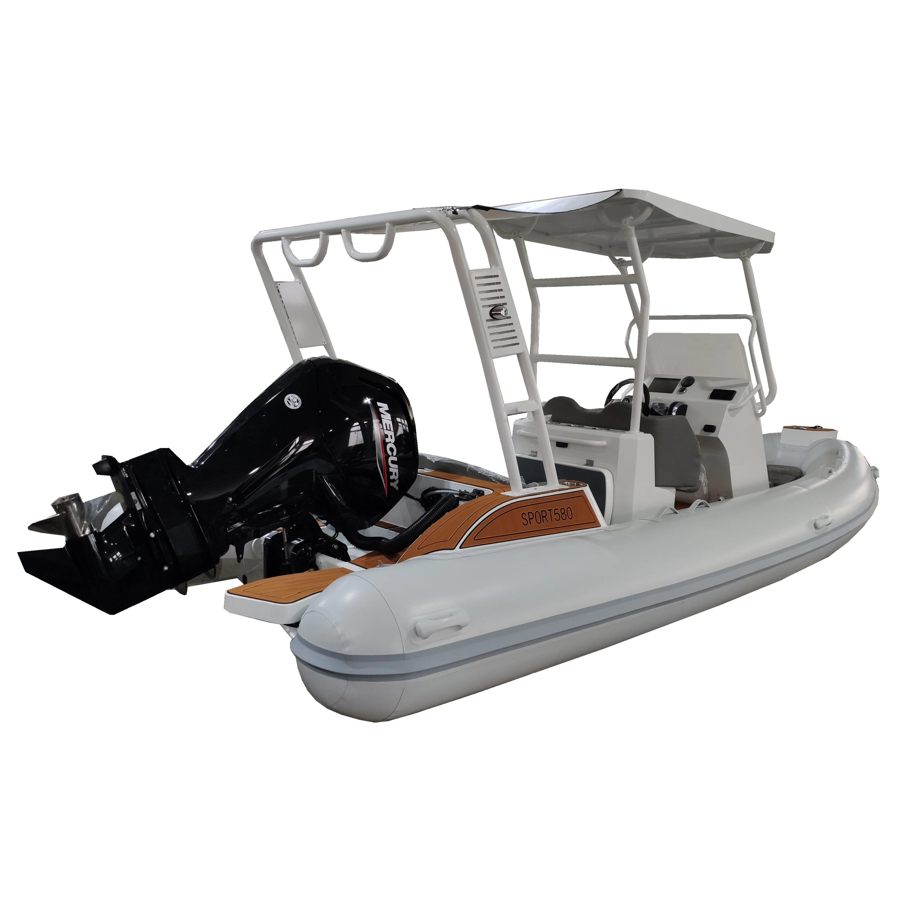 Germany 19ft Rhib 580 высокоскоростное алюминиевое ребро Hypalon/ПВХ надувная лодка для семейного использования рыбалки с топом