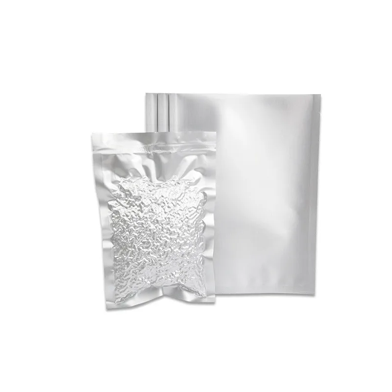 Biodegradable compostable 3 side sealed storage food vacuum bag aluminum food pouches vacuum