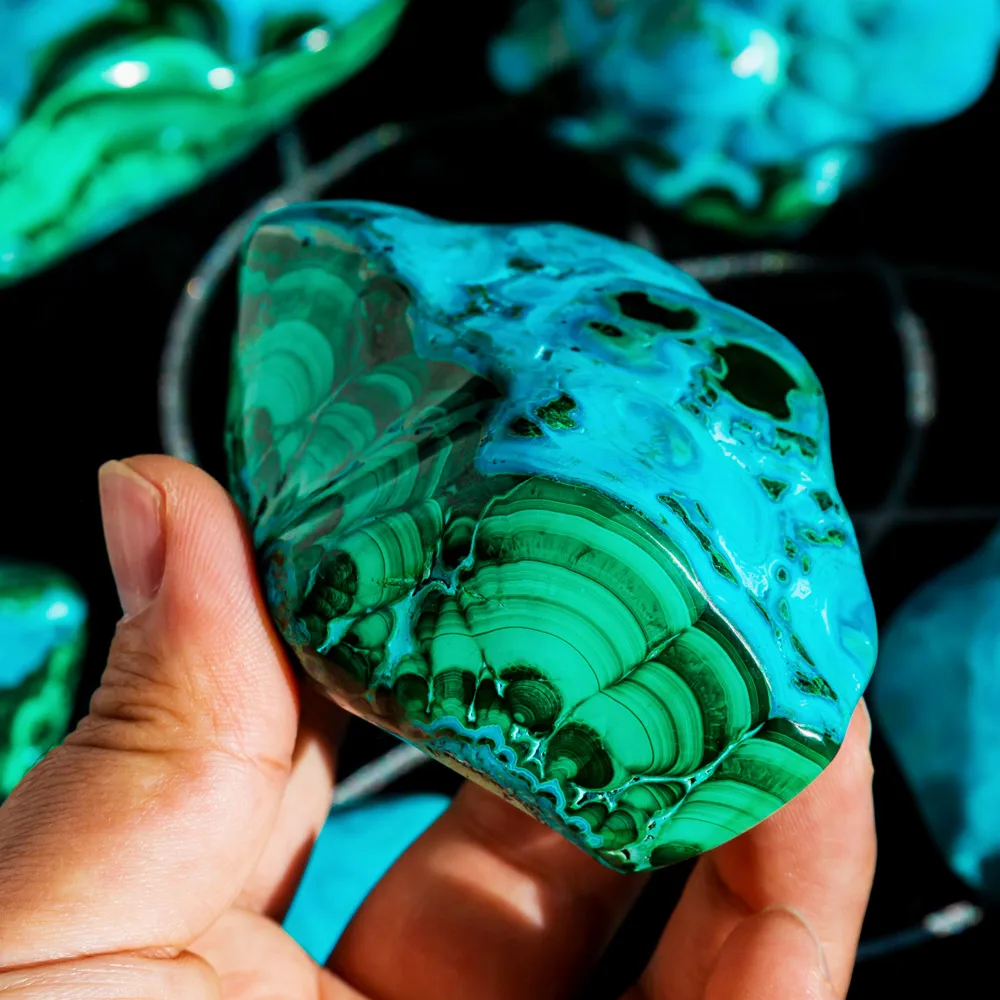 High quality chrysocolla malachite specimen crystals healing stones quartz for decoration