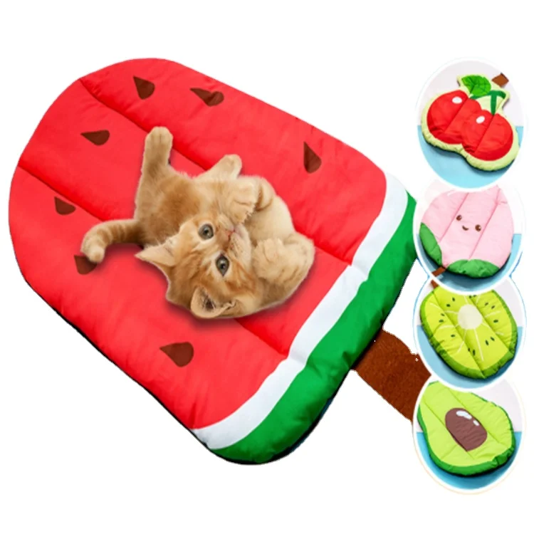 Wholesale Cute Summer Pet Bed Cooling Mat Pad for Dogs Cats Summer Ice Silk Mat Cooling Blanket Cushion Pet Self Cooling Mat