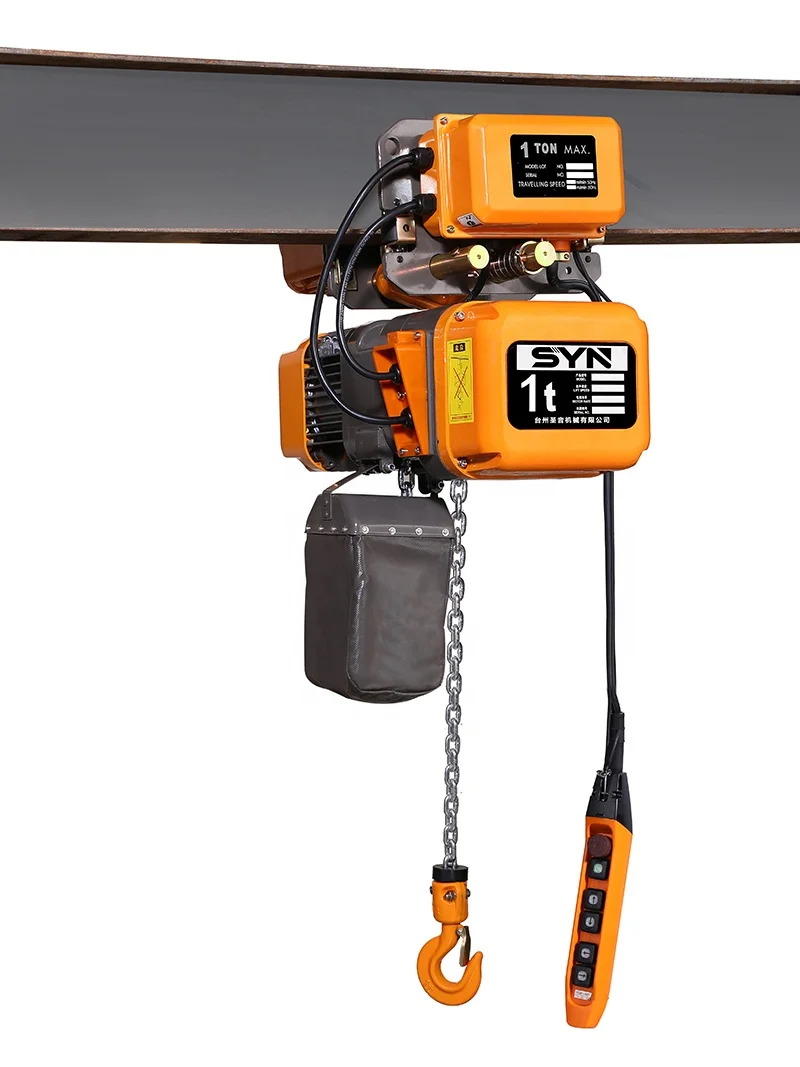 3t single chain Chain electric hoist 1 ton cheap hook chain Operation type electric hoist