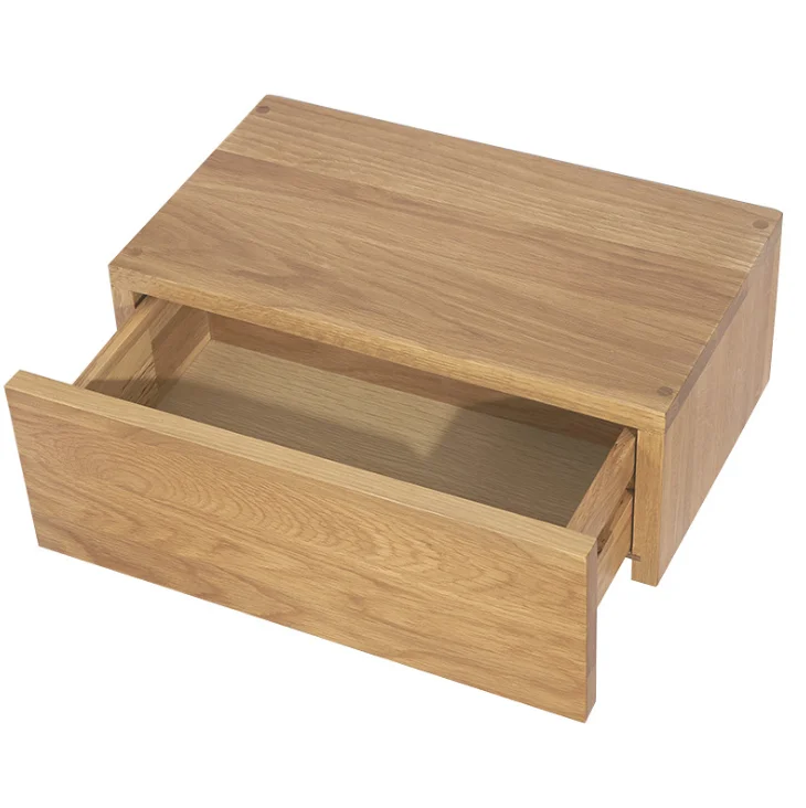 Деревенская многофункциональная резиновая деревянная настенная подвесная прикроватная тумбочка с выдвижным ящиком