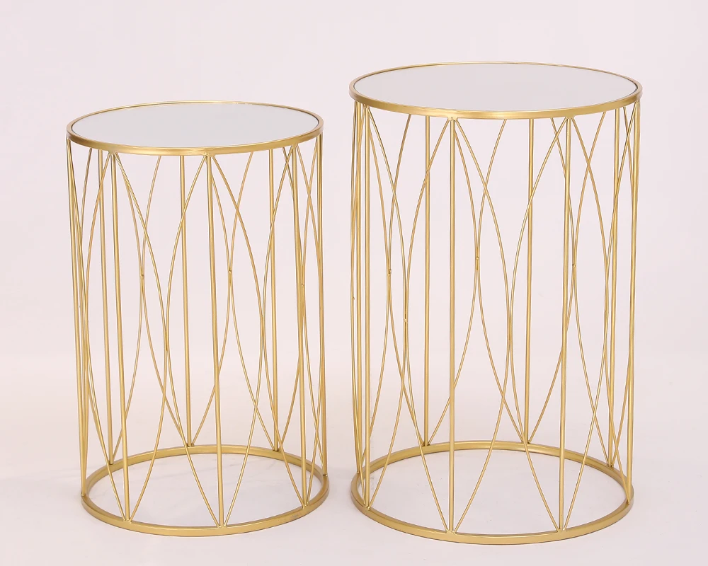 
 Простой декоративный зеркальный журнальный столик  