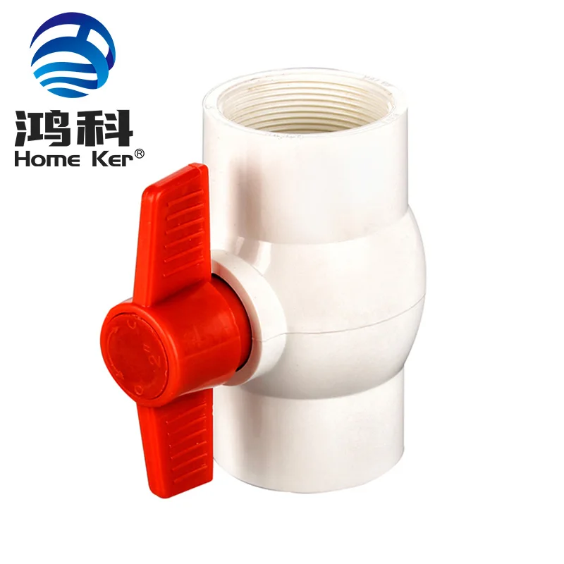 Plastic Quality Upvc 1/2 Inch Plumbing Material Fitting Plastic Agricultural Irrigation Pvc Ball Valve
