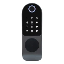 Waterproof Smart Electric Rim Lock with Tuya Smart Life APP WIFI Outdoor Gate Door Fingerprint Lock