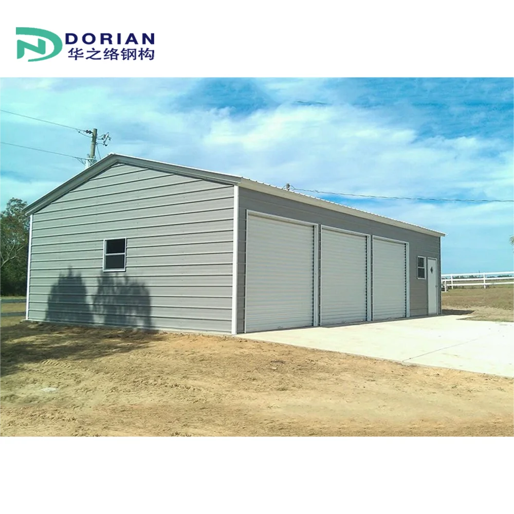 Ready Made Multi Level Steel Structure Car Garage Shed Building