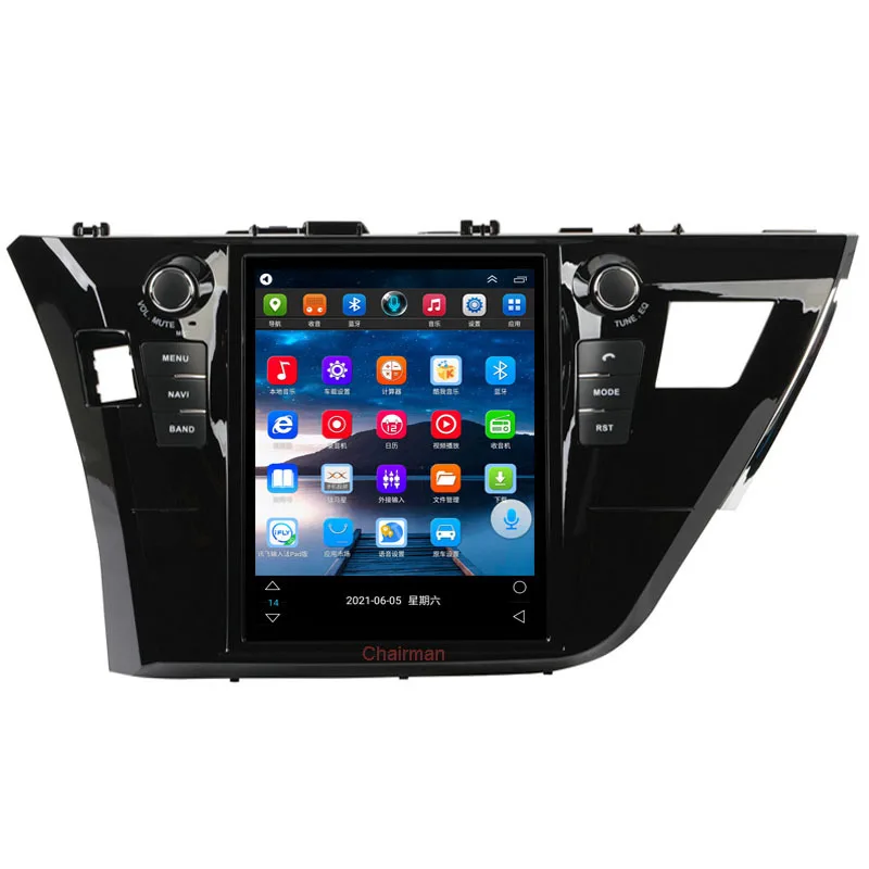 12.1 Inches Vertical Screen Car Player for Toyota Corolla With BT GPS WiFi Multimedia Player FM Radio Rear View Camera