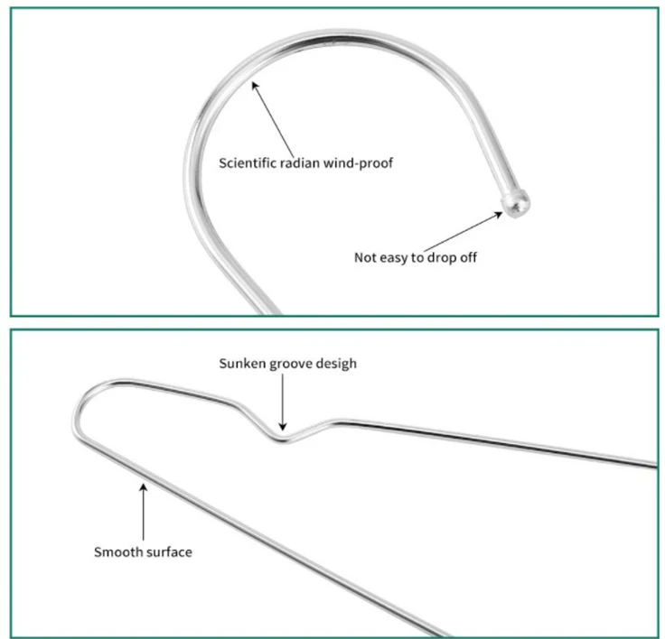 Multifunctional 201 stainless steel clothing hanger for saving space