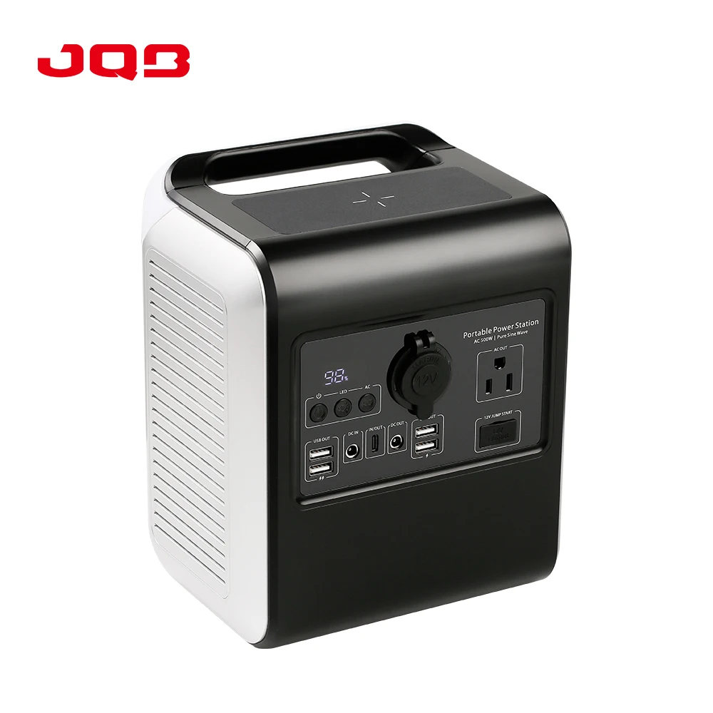 Best Outdoor Camping Partner Supply Generator 500Wh Portable Power Station with QC 3.0 Charge for Emergency Household