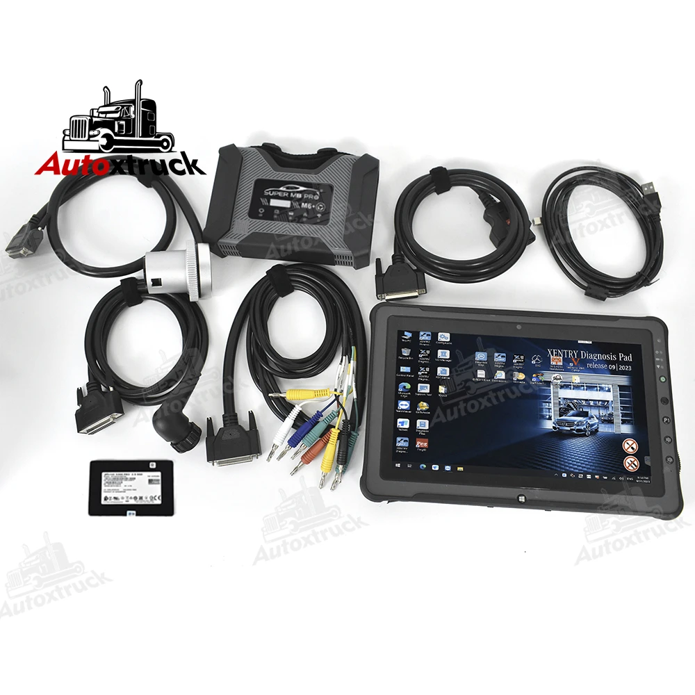 Прочный для ноутбука getac F110 DoIP VCI M6 Super MB Pro + беспроводной инструмент диагностики звезд xentry DOIP PK Star C4 C5 C6