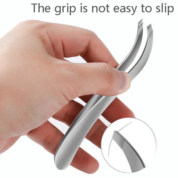 Original Factory Customized Cosmetic Tweezer Slanted Eyebrow Eyelash Tweezer Makeup Tools