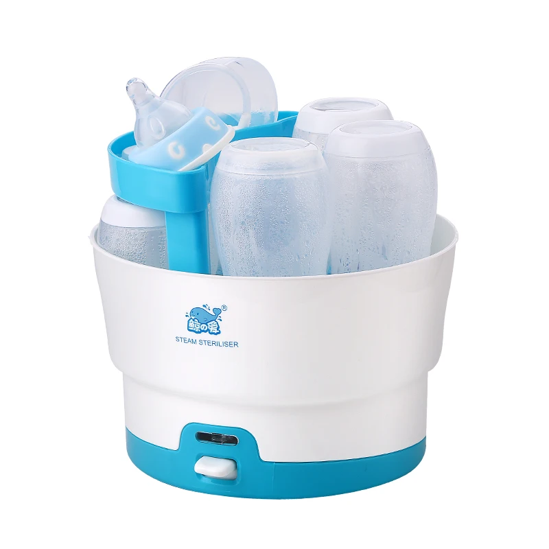 Custom Bottle Sterilizer Anti-burn Dry Baby Nipple Steam Sterilization Bottle Sterilizer