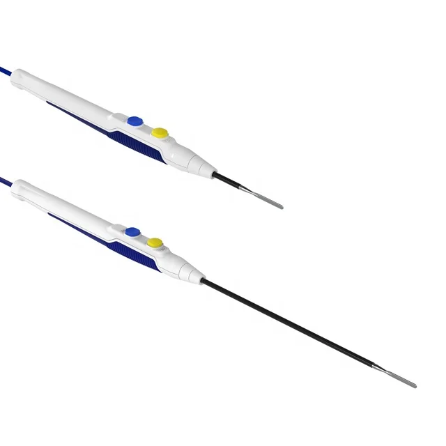 CE ISO (G) Single Use Hand control Telescopic electrosurgical Pencil / Diathermy Pencil / Extensible pencil