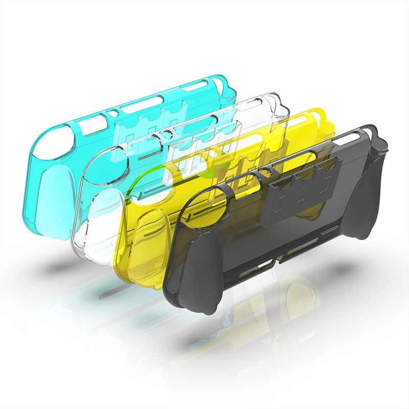 Чехол для Switch Lite из мягкого ТПУ с защитой от падения и 3 слотом карт NS прозрачный
