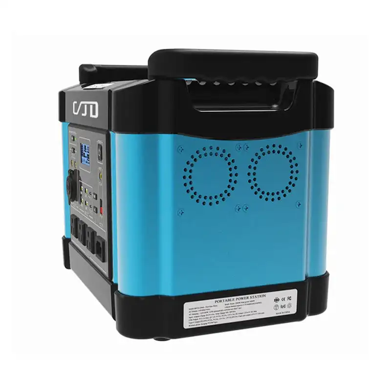 1000W 1500W 2000W Portable Power Station 2000W Power Bank With Solar Panel 100W 200W For Outside Camping