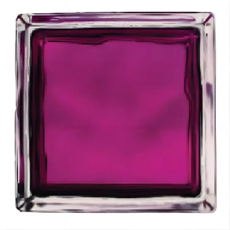 City Bar reception colorful glass wall hollow and solid glass can be customized size optional  brick