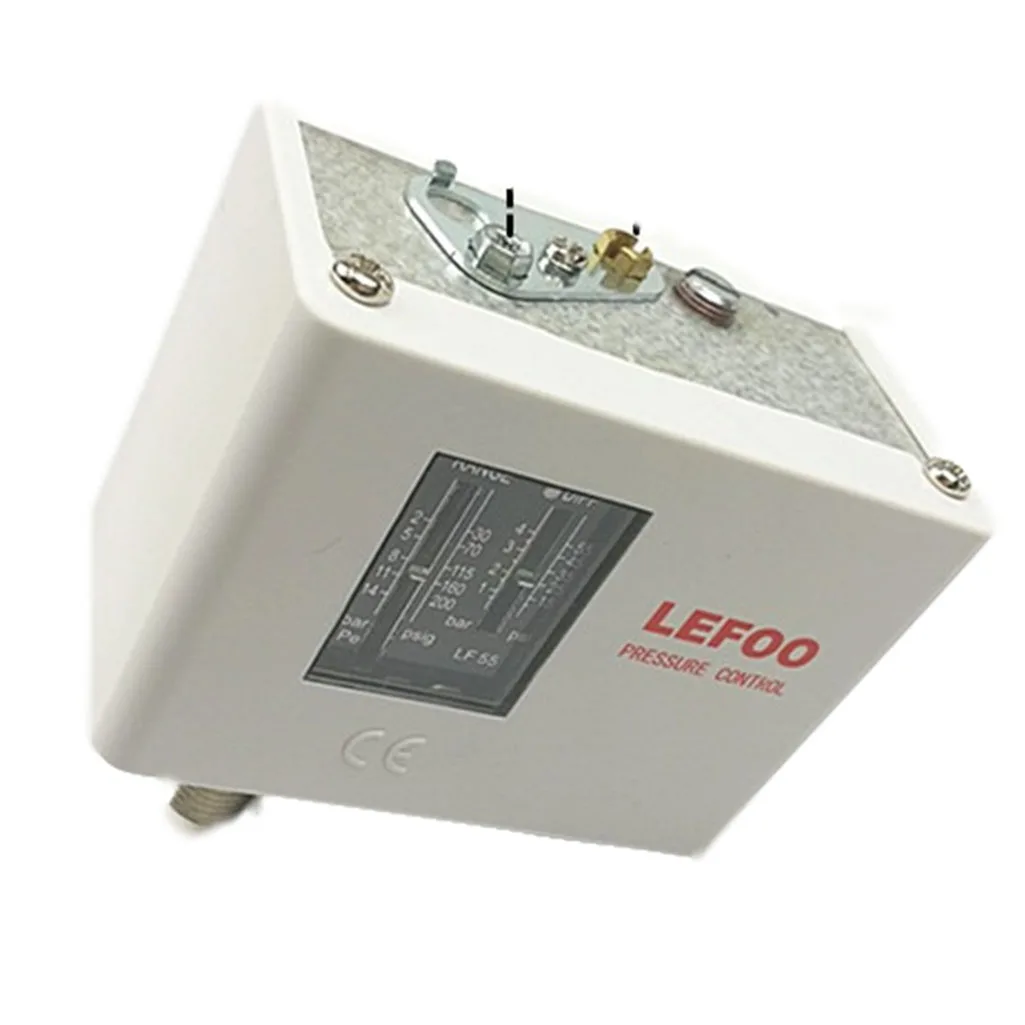 LEFOO LF55 Pressure Switch for Refrigeration System, available in air or water fluid