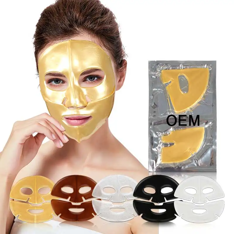 Private-Label-Collagen-Facial-Mask 24 Golden Crystal Korean Facial Mask For Dark Spot