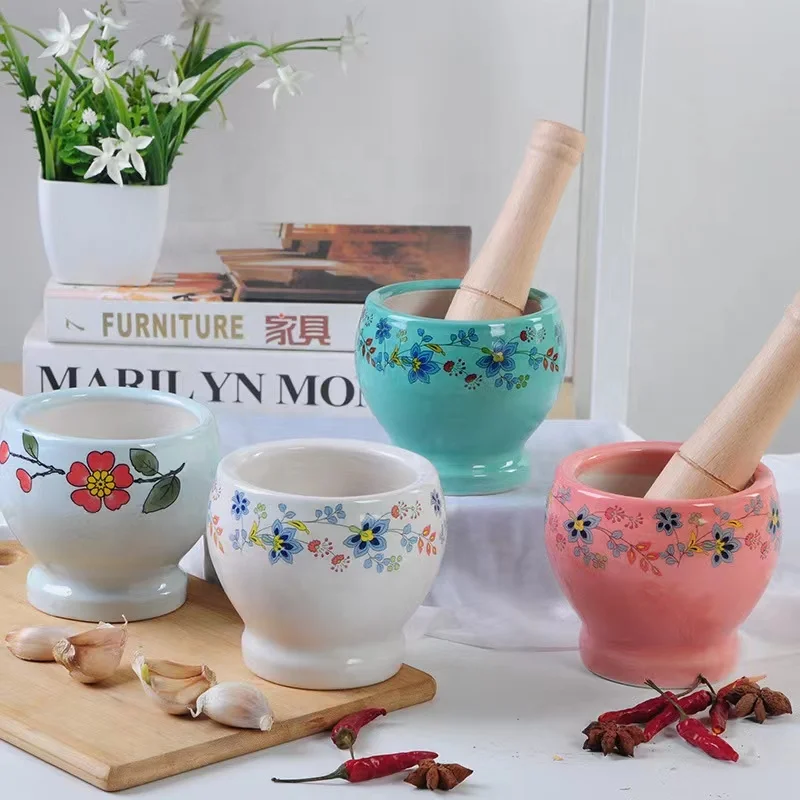 Manually mashed garlic garlic masher household garlic press ceramic crusher