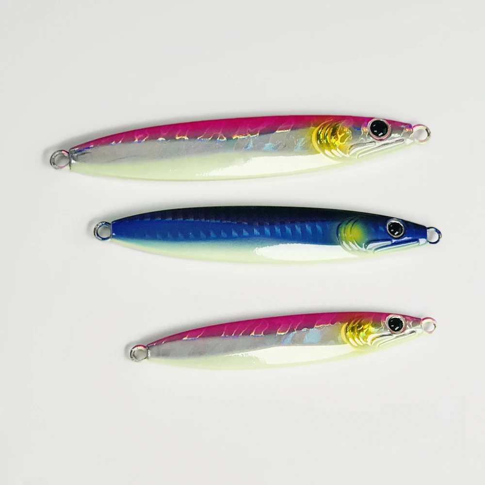 Multi- colours Coating Metal  Fishing Lure Fast Jig Spoon Fishing Lure