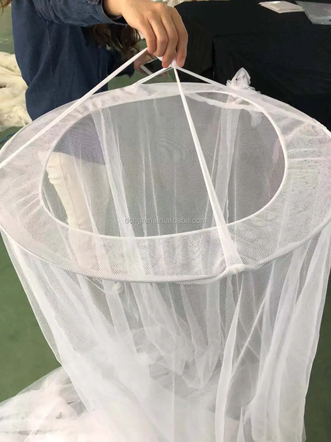 Dome hang ceiling mosquito net large space european type ceiling round mosquito net