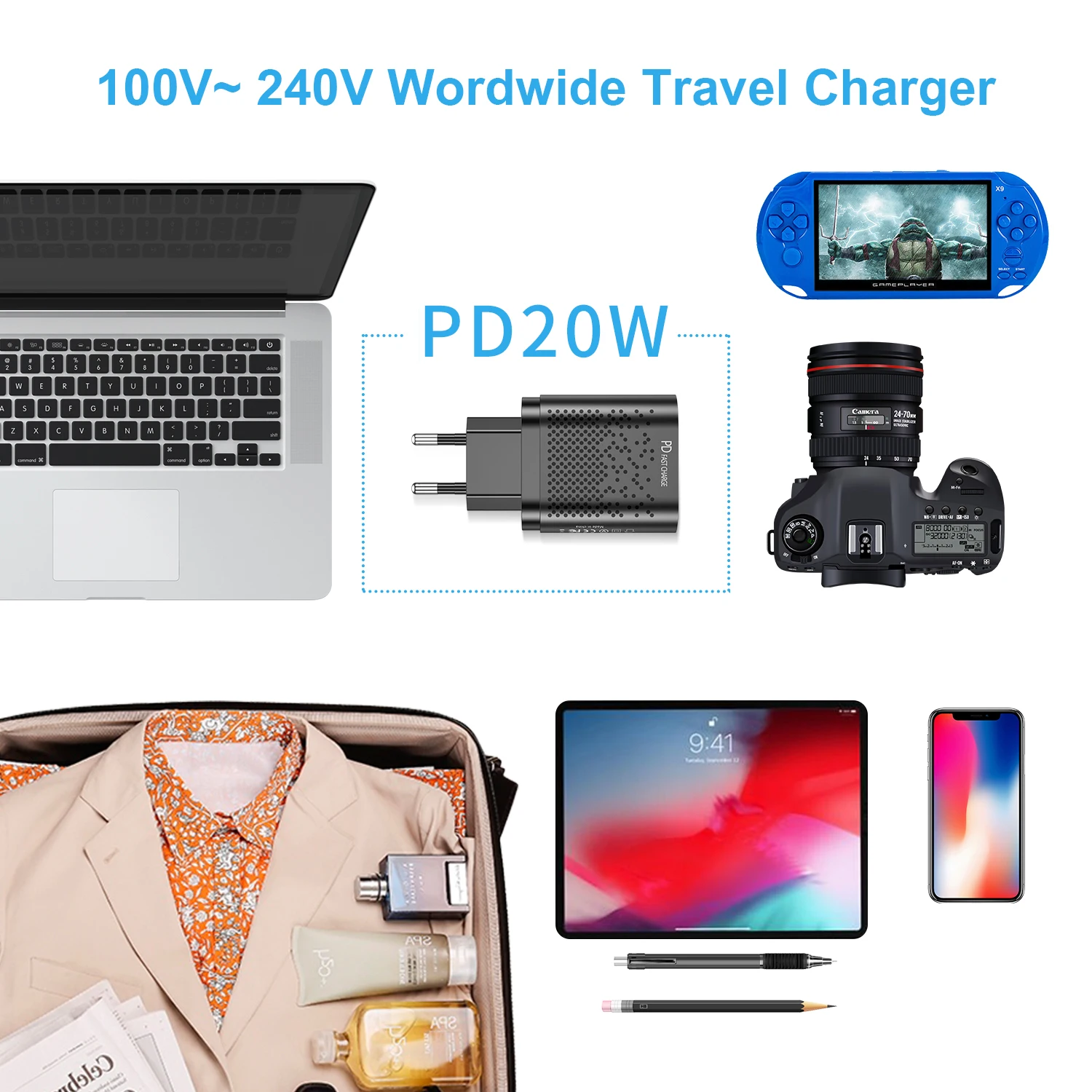  USLION Сетевое зарядное устройство PD 20 Вт Type-c USB дорожное QC 3 0 Usb для мобильного телефона Аксессуары ванной комнаты настенное iPhone 12 pro
