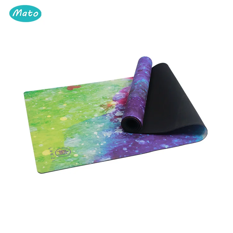 
High density non slip large padded yoga gymnastics mat with carry handle 