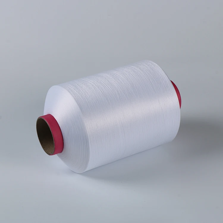 Factory DTY 75D to 100D 36F  Smei Dull Optical White Weft Polyester Yarn 150/48 dty polyester yarn