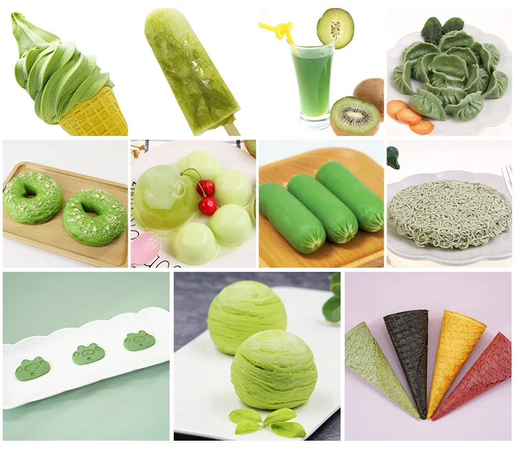 natural pigment green vegetable powder spinach extract powder for beverages