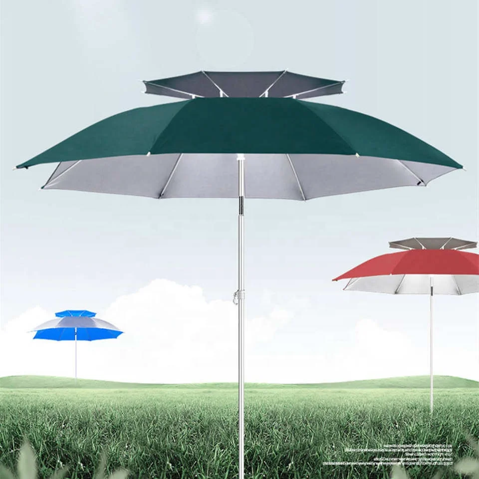 Hot Selling Multifunction Fishing Beach Umbrella Portable Windproof 360 Tilt Mechanism Resistance to 100% Harmful Sunlight