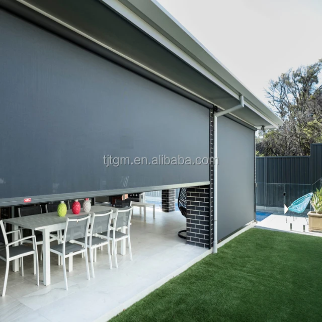 All Season Available Outdoor Zipper Motorized Blinds