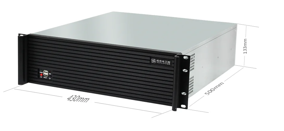 Toploonng  3U500L rackmount server cases Storage server chassis ATX computer case industrial control pc case