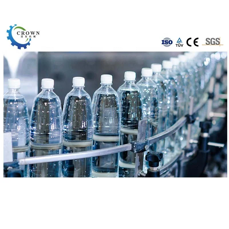 Small scale equipment price  pet bottle spring drink mineral pure making filling machine water bottling plant