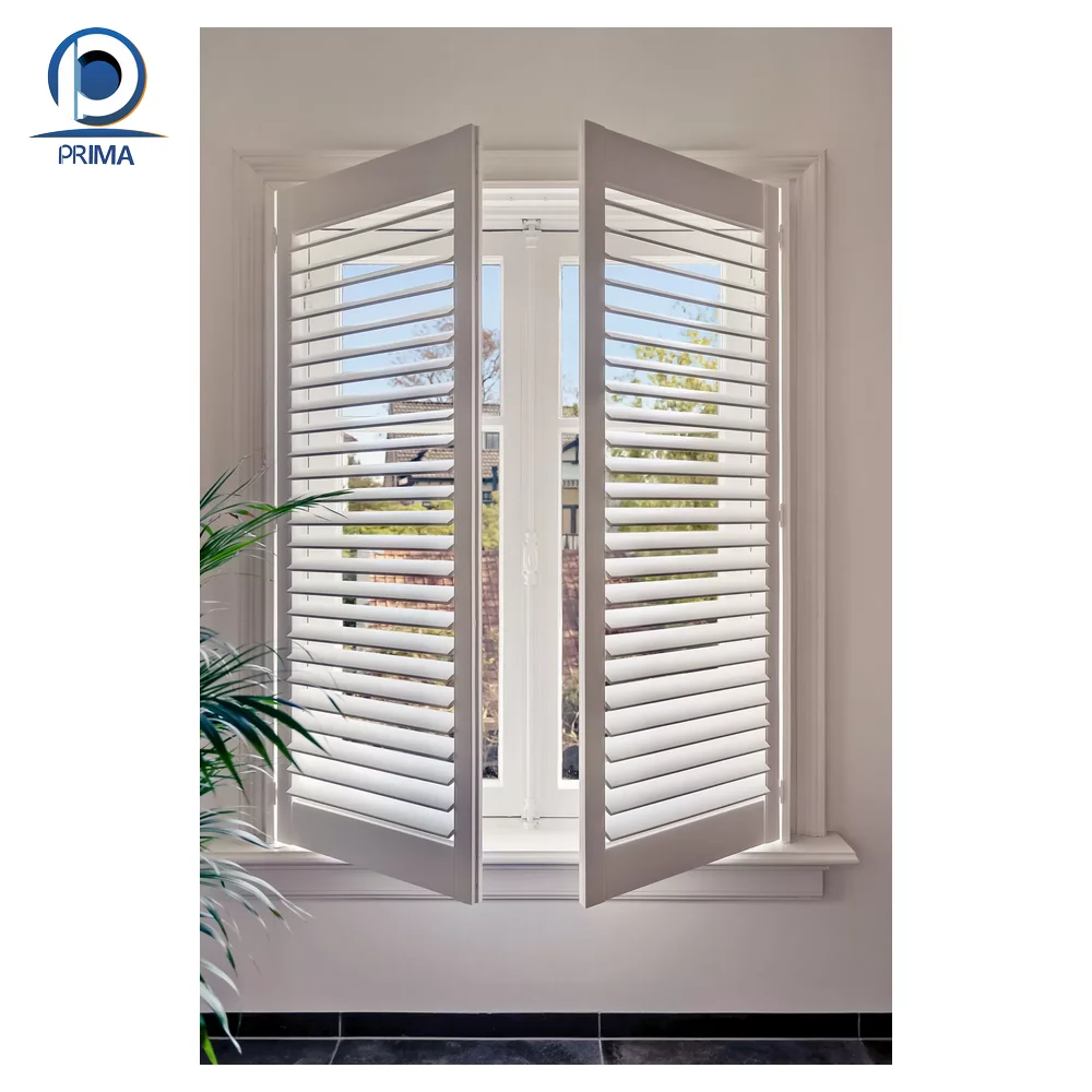 Prima Cheap Window Shutters PVC Louver Windows
