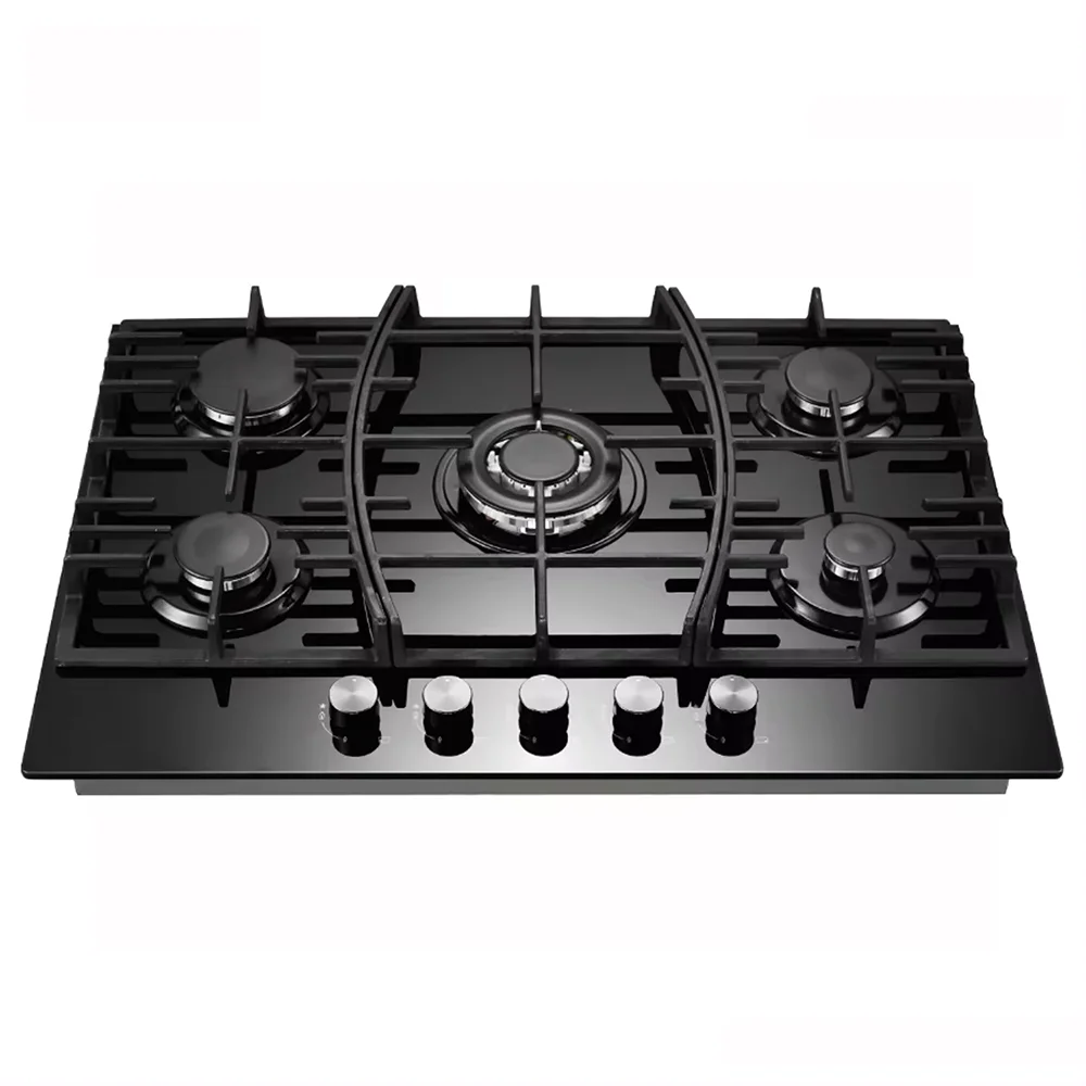 Modern Novel Design Five Copper Burner Gas Hob Kitchen Built in Cooktops Gas Stove Cooker