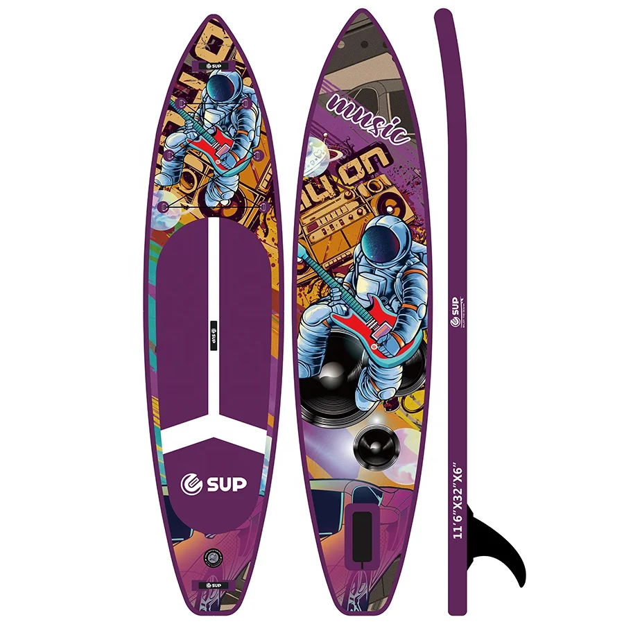 ESUP Inflatable double layer stand up Paddle Board Soft Board for Youth inflatable paddle board Surfboard